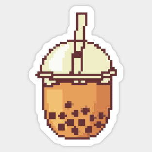 Bubble Tea Pixel Art Sticker